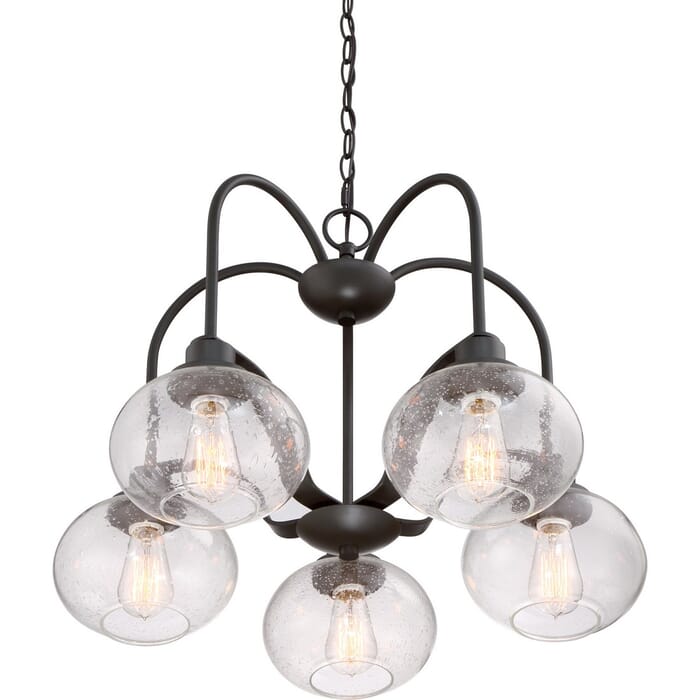 Quoizel Trilogy 5-Light 19" Transitional Chandelier in Old Bronze Quoizel Trilogy 5-Light 19" Transitional Chandelier in Old Bronze