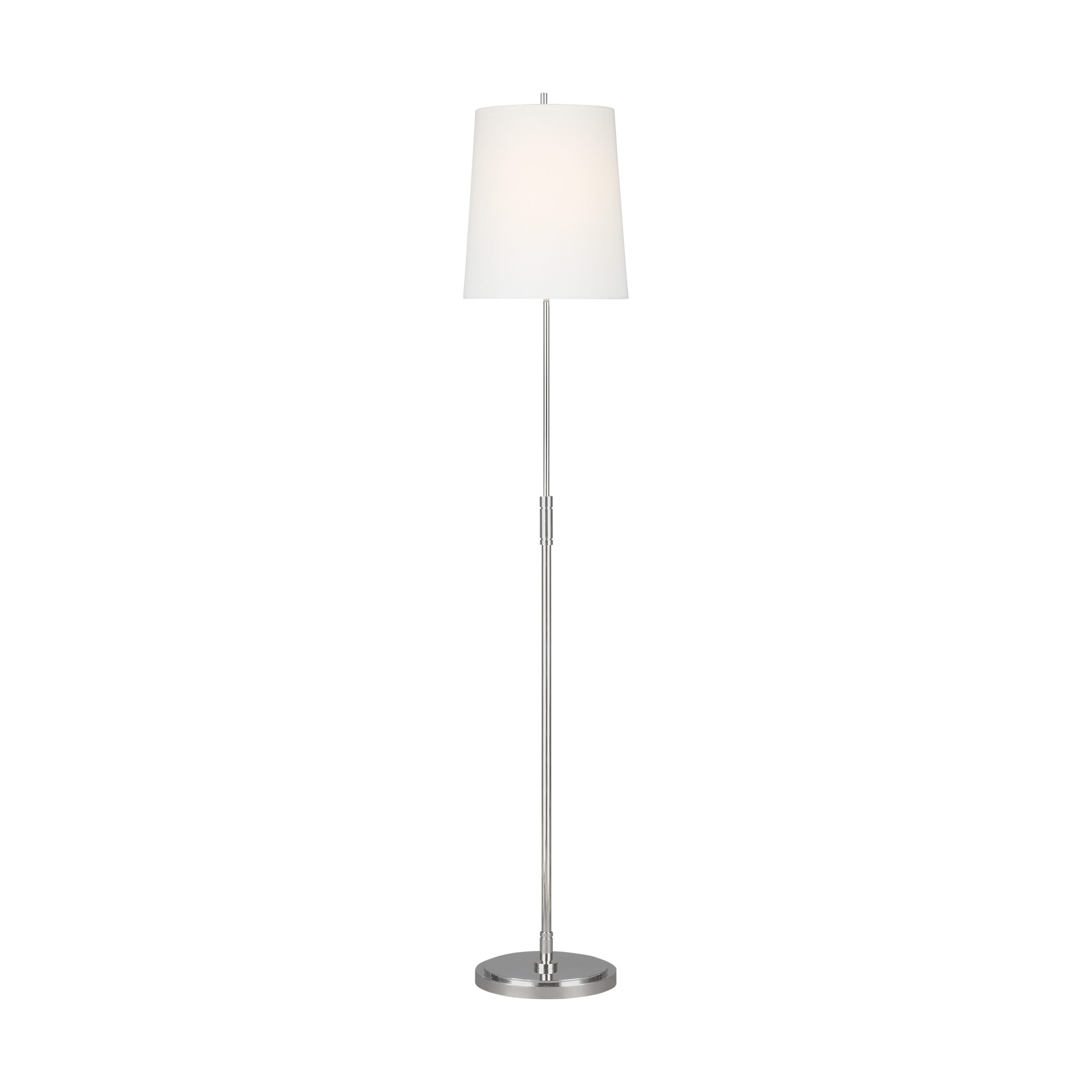 Generation Lighting Beckham Classic Floor Lamp in Polished Nickel by Thomas O'Brien