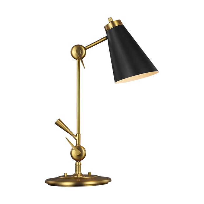 Generation Lighting Signoret Table Lamp in Burnished Brass by Thomas O'Brien Generation Lighting Signoret Table Lamp in Burnished Brass by Thomas O'Brien