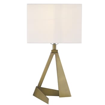 Stratos 1-Light Aged Brass Table Lamp