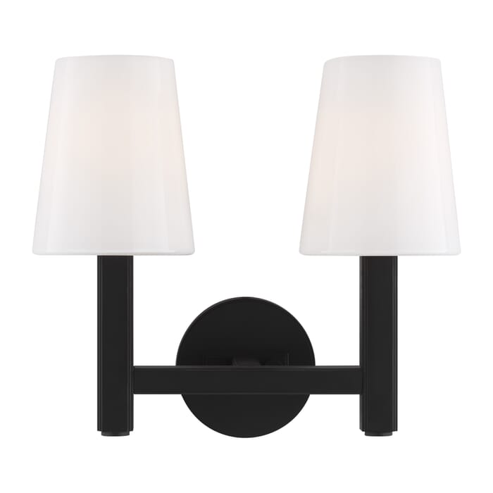 Generation Lighting Logan 2-Light Bathroom Vanity Light in Aged Iron by Thomas O'Brien Generation Lighting Logan 2-Light Bathroom Vanity Light in Aged Iron by Thomas O'Brien