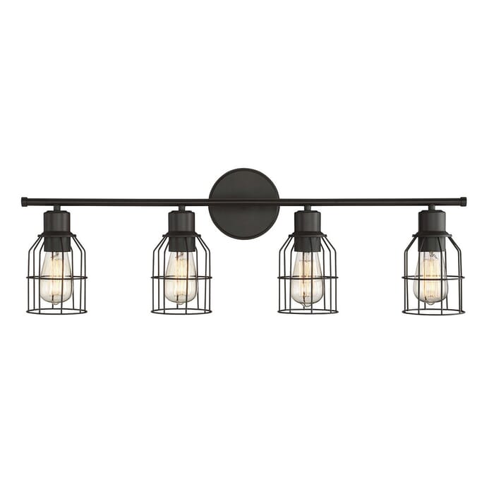 Trade Winds Peyton 4-Light Bathroom Vanity Light in Oil Rubbed Bronze Trade Winds Peyton 4-Light Bathroom Vanity Light in Oil Rubbed Bronze