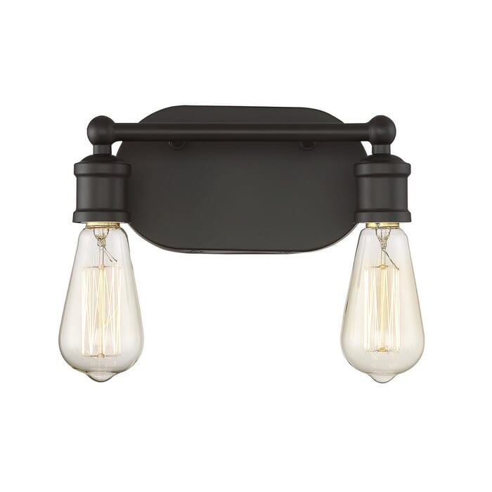 Trade Winds Lighting 2-Light Bathroom Vanity Light In Oil Rubbed Bronze Trade Winds Lighting 2-Light Bathroom Vanity Light In Oil Rubbed Bronze