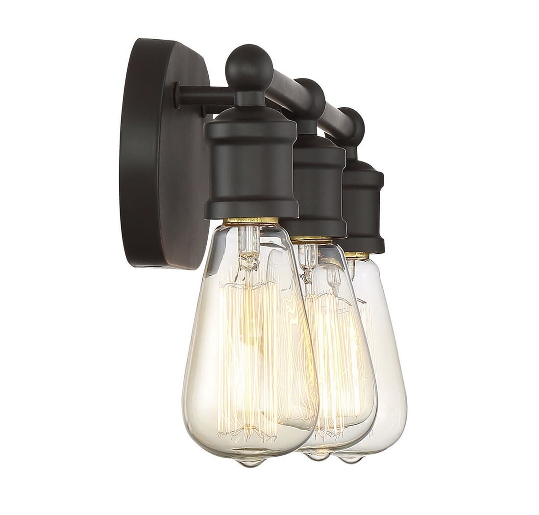 Trade Winds Milton 3Light Bathroom Vanity Light in Oil Rubbed Bronze