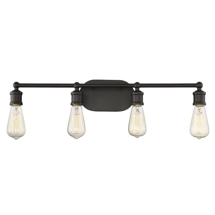 Trade Winds Lighting 4-Light Bathroom Vanity Light In Oil Rubbed Bronze Trade Winds Lighting 4-Light Bathroom Vanity Light In Oil Rubbed Bronze