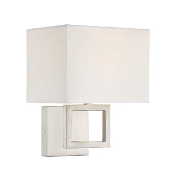 Trade Winds Lighting 1-Light Wall Sconce In Brushed Nickel