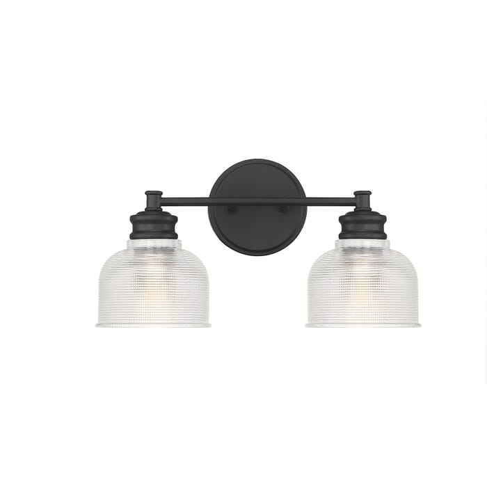 Trade Winds Addison 2-Light Bathroom Vanity Light in Matte Black Trade Winds Addison 2-Light Bathroom Vanity Light in Matte Black