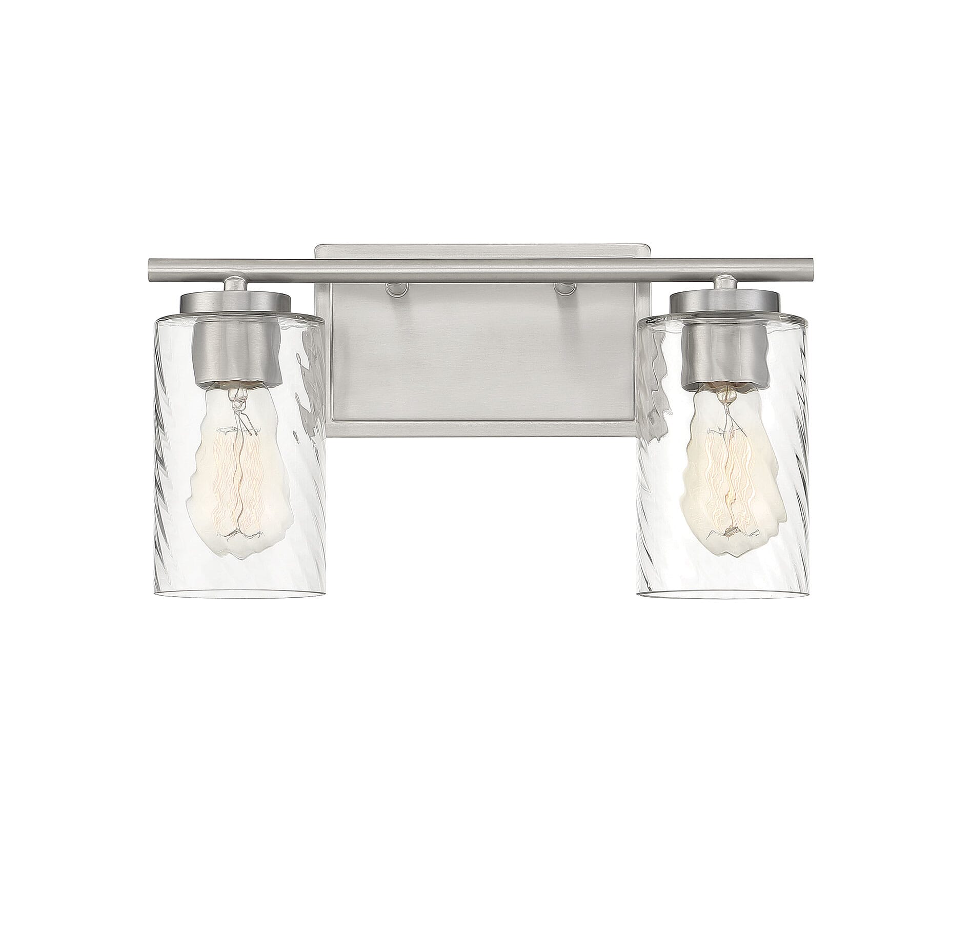 2 light vanity fixture brushed nickel