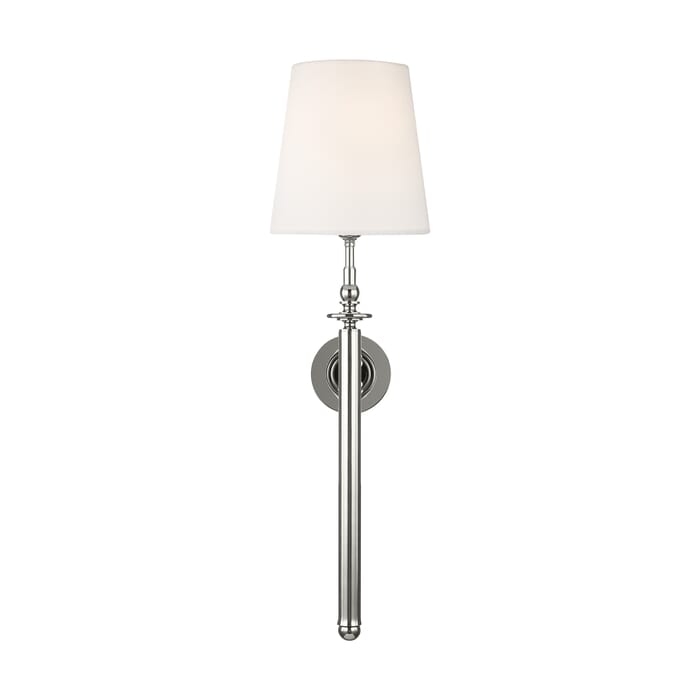 Generation Lighting Capri Wall Sconce in Polished Nickel by Thomas O'Brien Generation Lighting Capri Wall Sconce in Polished Nickel by Thomas O'Brien