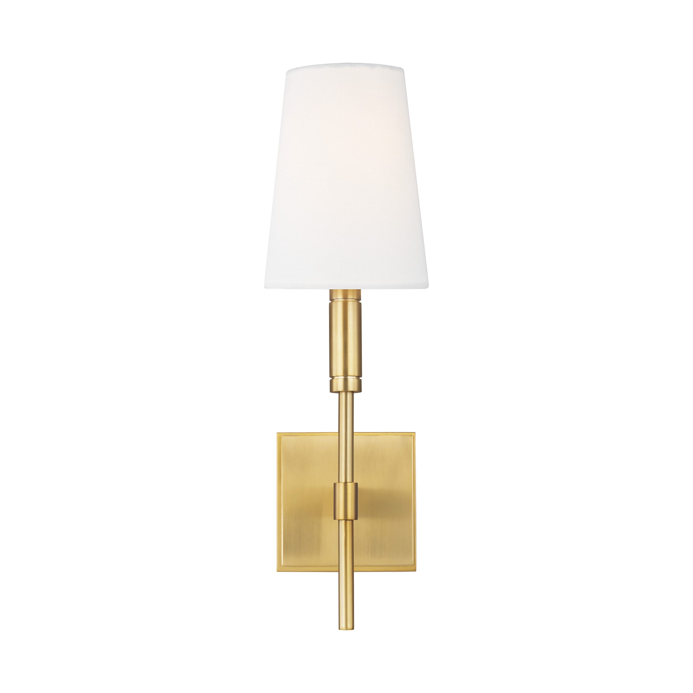 Generation Lighting Beckham Classic Wall Sconce in Burnished Brass by Thomas O'Brien