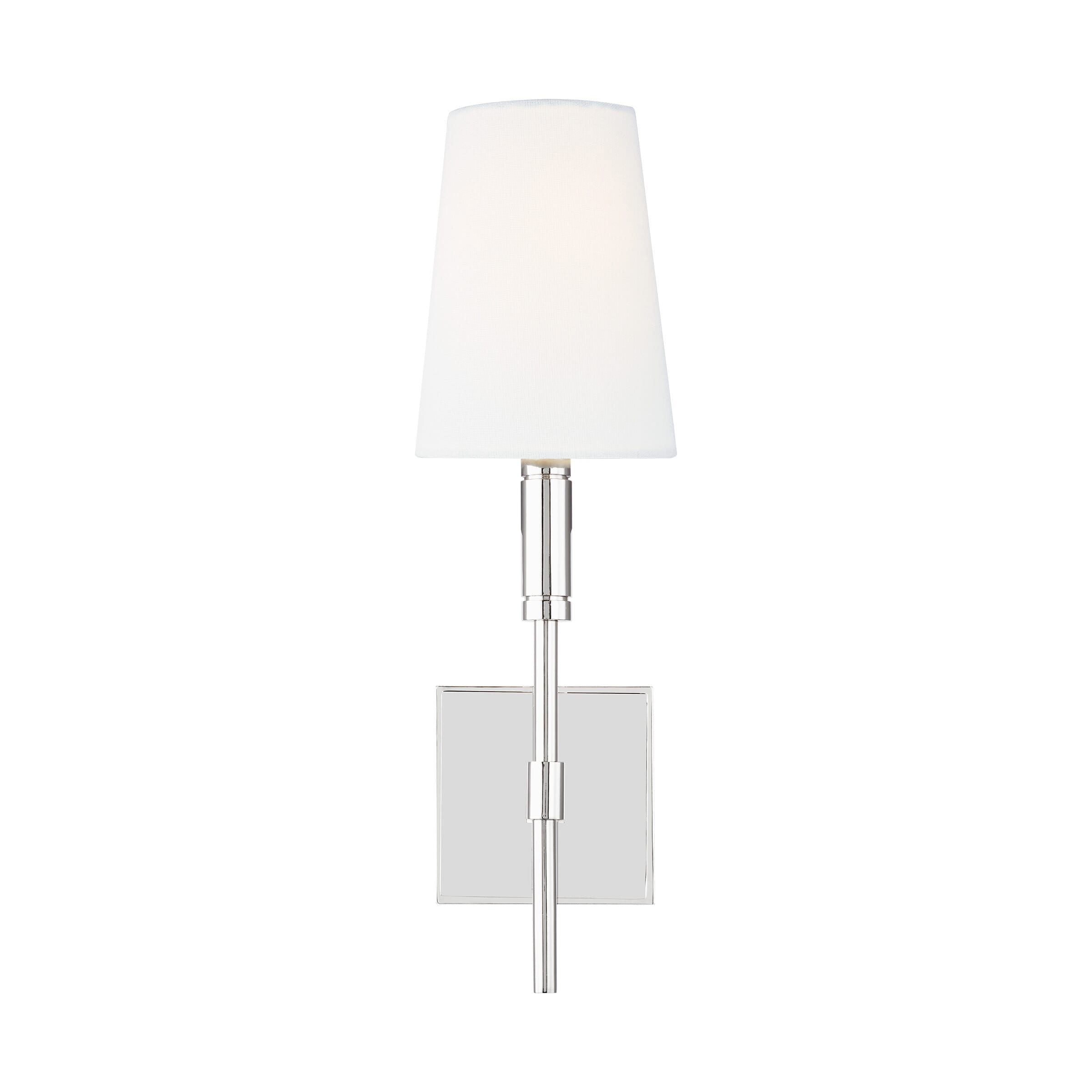 Generation Lighting Beckham Classic Wall Sconce in Polished Nickel by Thomas O'Brien
