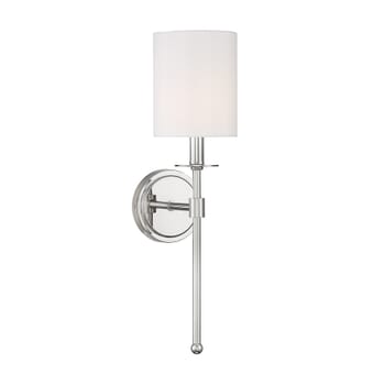 Trade Winds Lighting 1-Light Wall Sconce In Polished Nickel