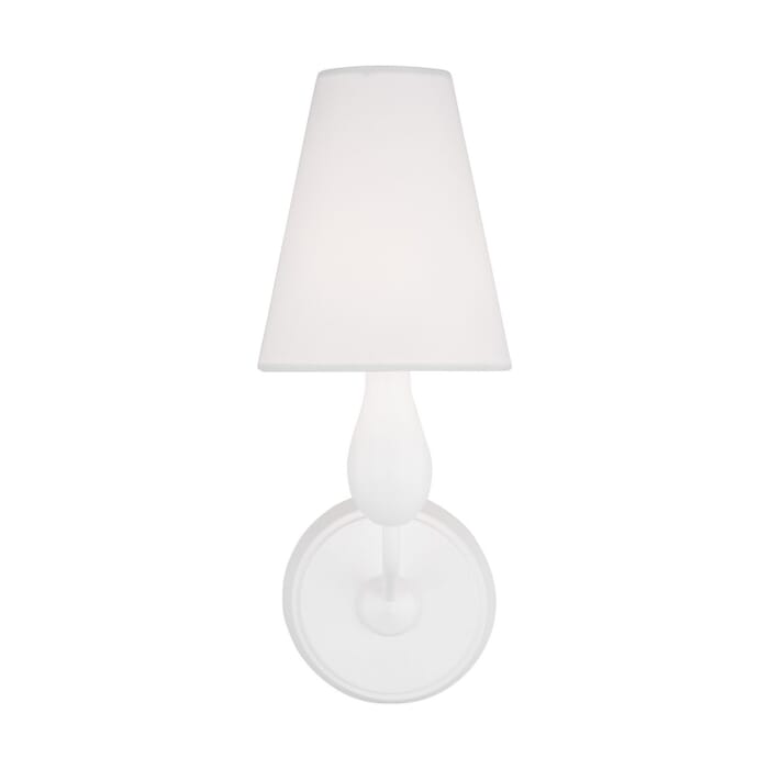 Ziba 1-Light Bathroom Vanity Light in Matte White Ziba 1-Light Bathroom Vanity Light in Matte White
