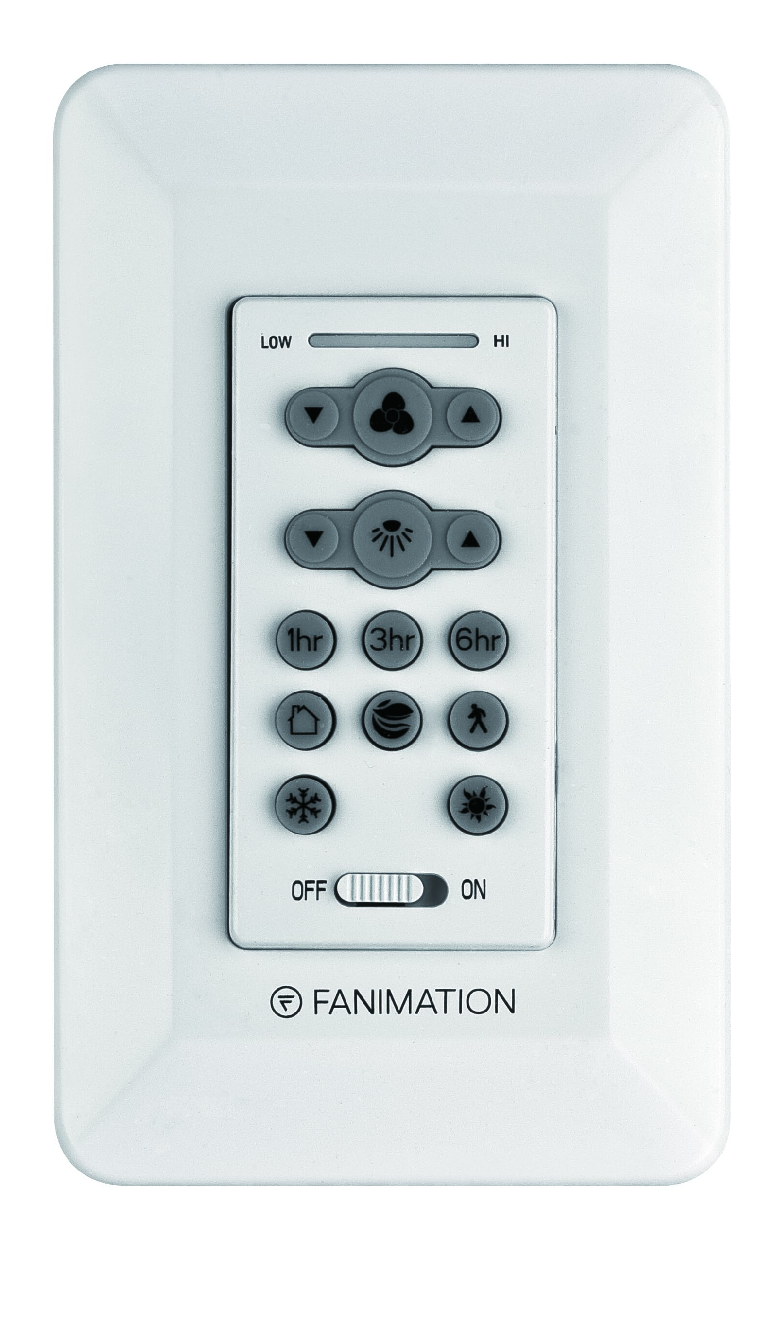 Fanimation Ceiling Fan Control Gray White