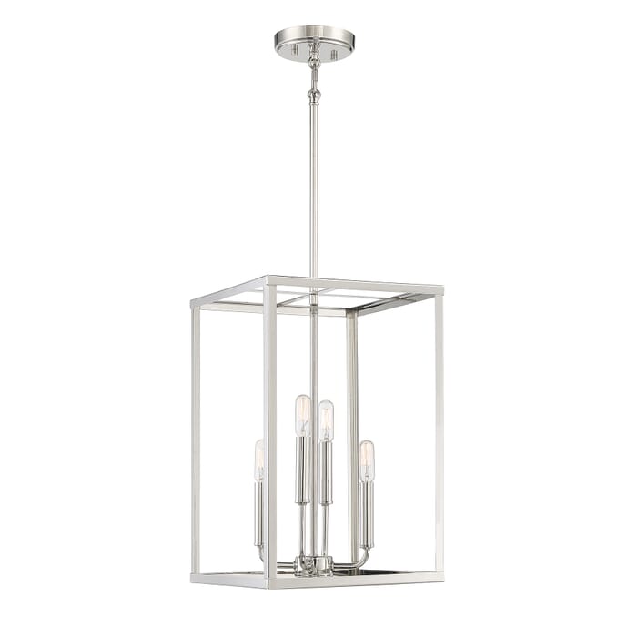 Trade Winds Lighting 4-Light Pendant Light In Polished Nickel Trade Winds Lighting 4-Light Pendant Light In Polished Nickel