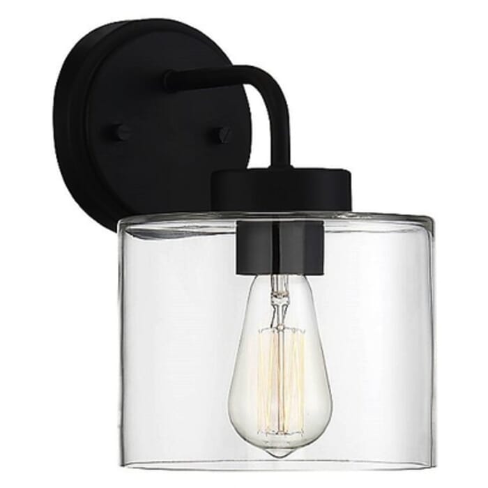 Trade Winds Lighting 1-Light Wall Sconce In Matte Black Trade Winds Lighting 1-Light Wall Sconce In Matte Black