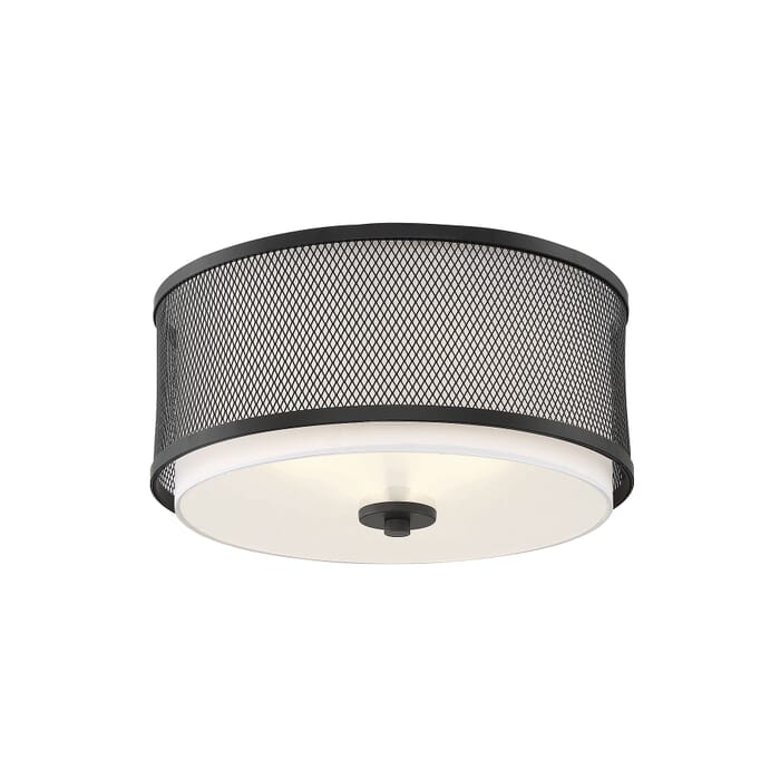 Trade Winds Fremont 3-Light Flush Mount Ceiling Light in Matte Black Trade Winds Fremont 3-Light Flush Mount Ceiling Light in Matte Black