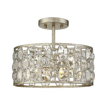 Trade Winds Lighting 2-Light Ceiling Light In Silver Gold