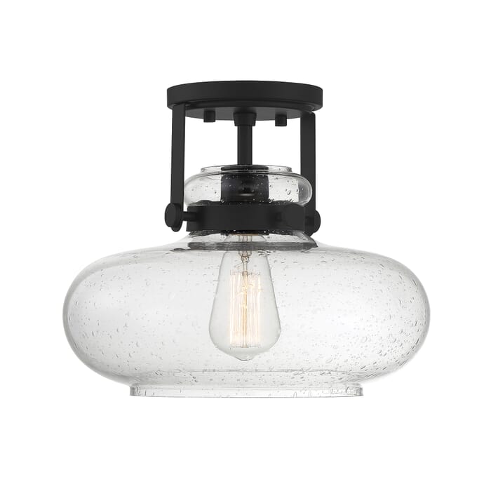 Trade Winds Lighting 1-Light Ceiling Light In Matte Black Trade Winds Lighting 1-Light Ceiling Light In Matte Black