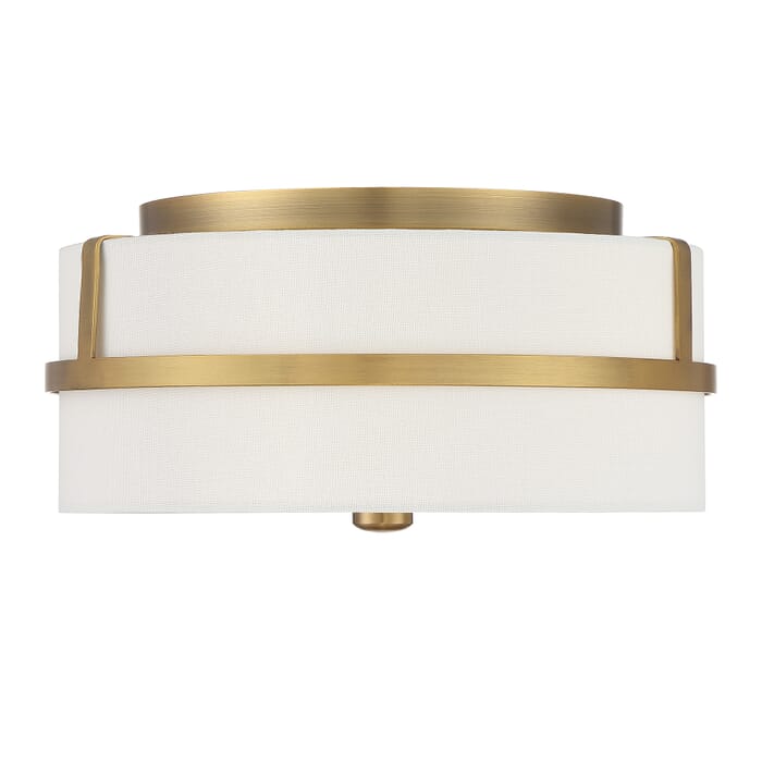 Trade Winds Lighting 2-Light Ceiling Light In Natural Brass Trade Winds Lighting 2-Light Ceiling Light In Natural Brass