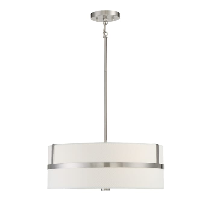Trade Winds Lighting 4-Light Pendant Light In Satin Nickel Trade Winds Lighting 4-Light Pendant Light In Satin Nickel