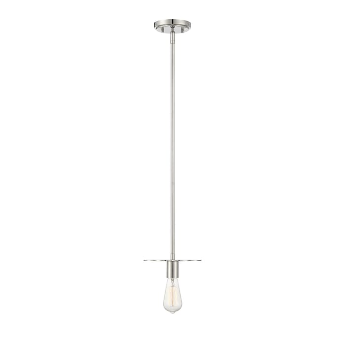 Trade Winds Lighting 1-Light Pendant Light In Polished Nickel Trade Winds Lighting 1-Light Pendant Light In Polished Nickel