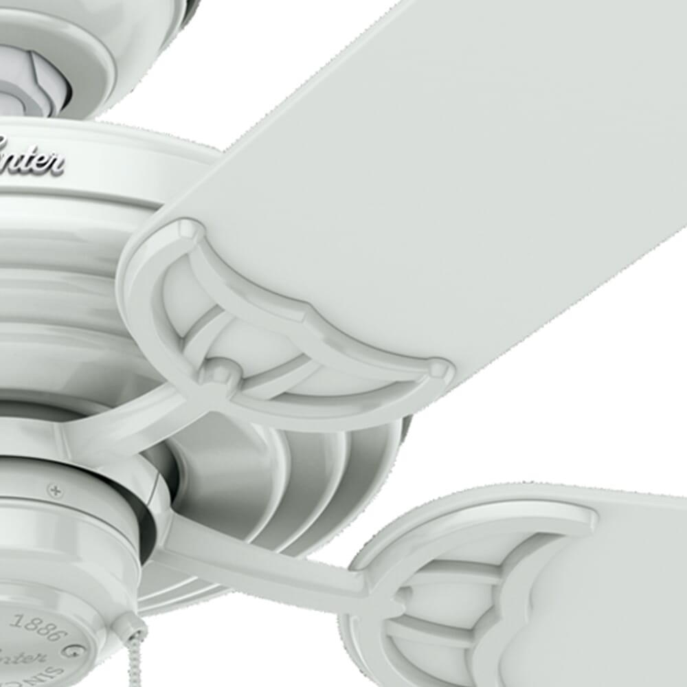 Ventilatore da soffitto, super destratificatore, Modulo, 132cm, iper silenzioso, con termostato, wifi, con luce, klassfan