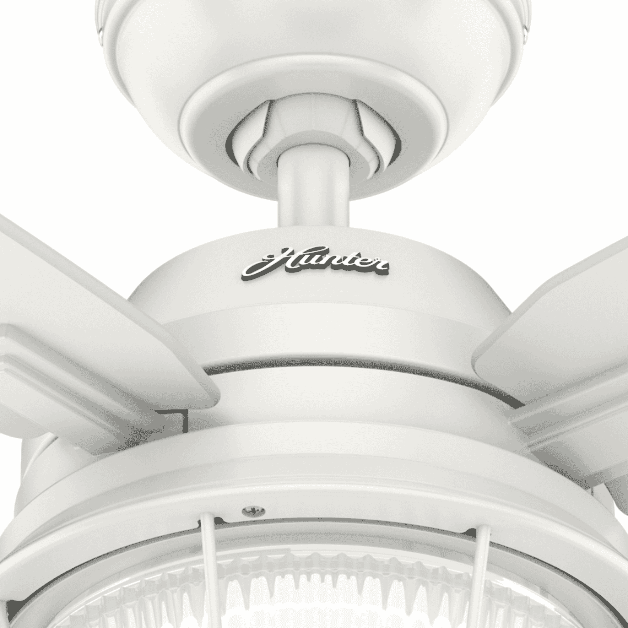 Hunter Ocala 2Light 52" Indoor/Outdoor Ceiling Fan in Fresh White