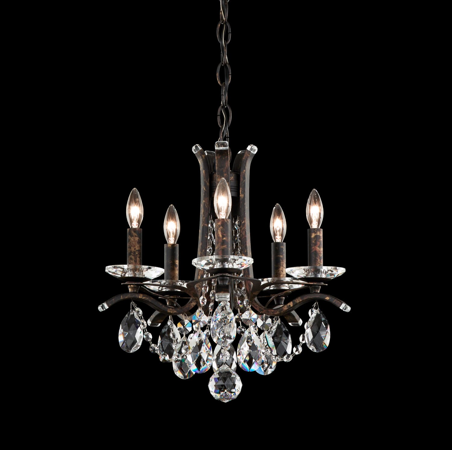Vesca 5-Light Chandelier in Antique Silver
