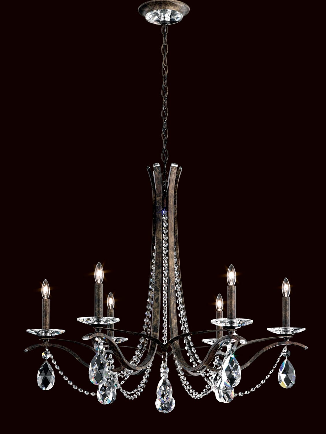 Vesca 6-Light Chandelier in Black