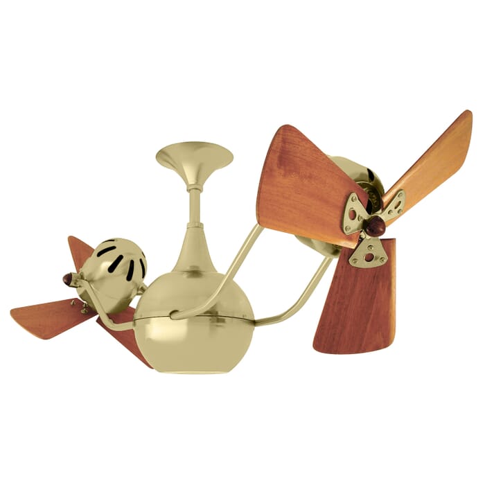 Vent-Bettina 3-Speed AC 44" Ceiling Fan in Brushed Brass with Mahogany blades Vent-Bettina 3-Speed AC 44" Ceiling Fan in Brushed Brass with Mahogany blades