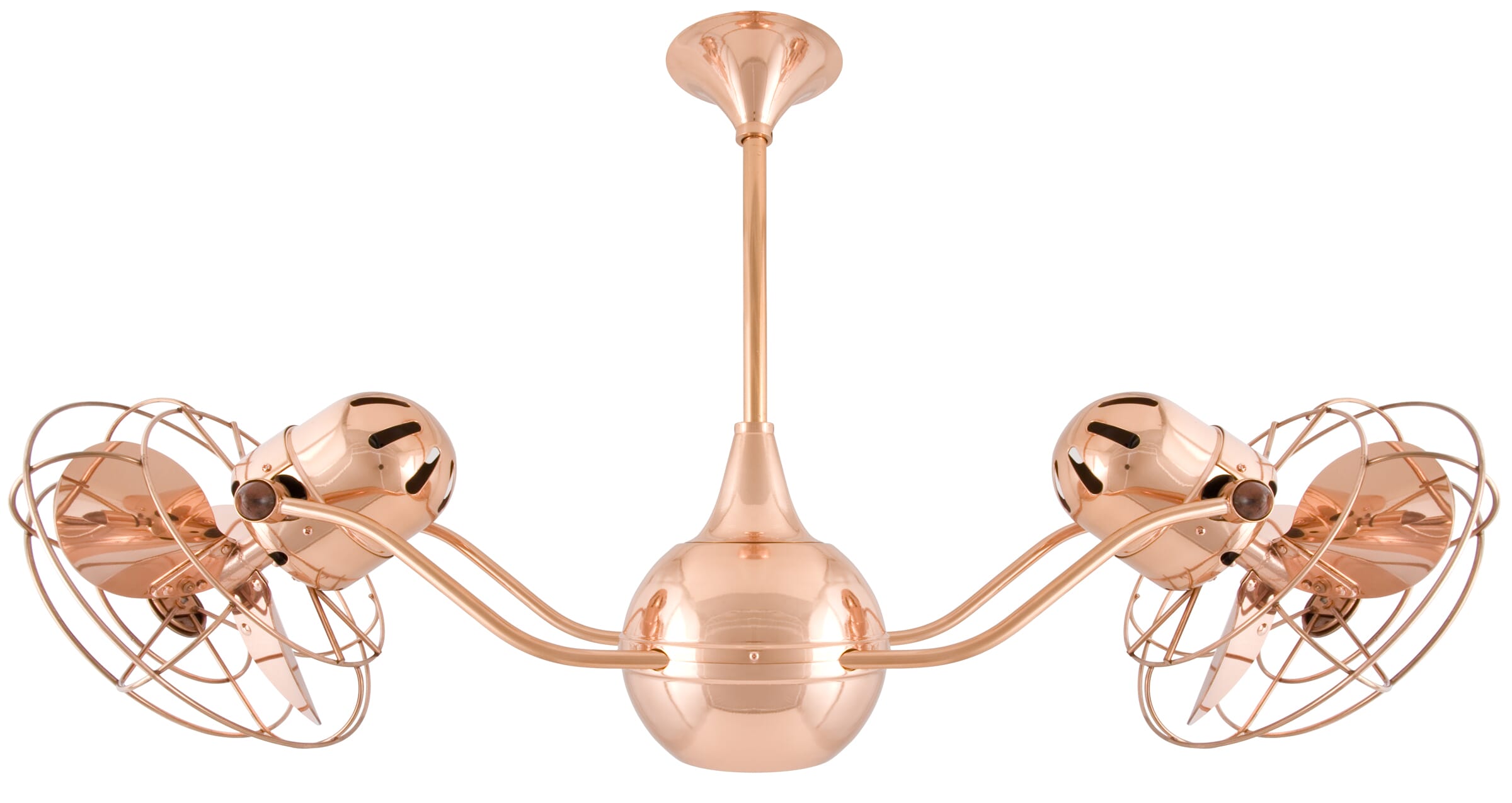 Vent-Bettina 3-Speed AC 42" Ceiling Fan in Polished Copper with Polished Copper blades