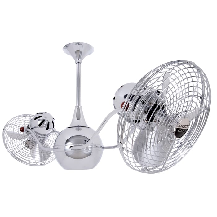 Vent-Bettina 3-Speed AC 42" Ceiling Fan in Polished Chrome with Polished Chrome blades Vent-Bettina 3-Speed AC 42" Ceiling Fan in Polished Chrome with Polished Chrome blades