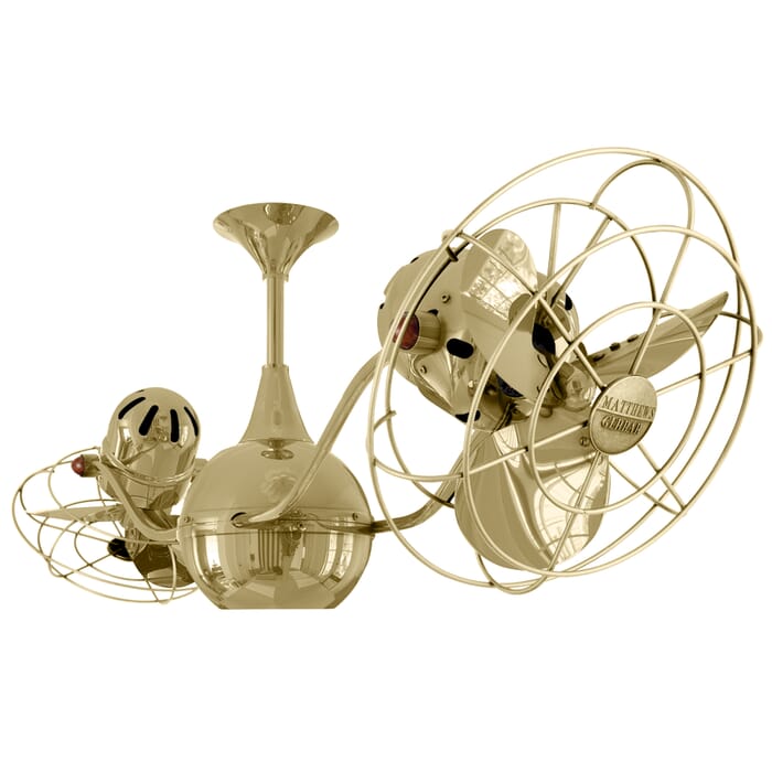 Vent-Bettina 3-Speed AC 42" Ceiling Fan in Polished Brass with Polished Brass blades Vent-Bettina 3-Speed AC 42" Ceiling Fan in Polished Brass with Polished Brass blades