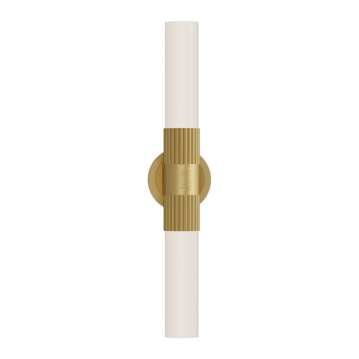 Rue 2-Light Bathroom Vanity Light in Brushed Gold Rue 2-Light Bathroom Vanity Light in Brushed Gold
