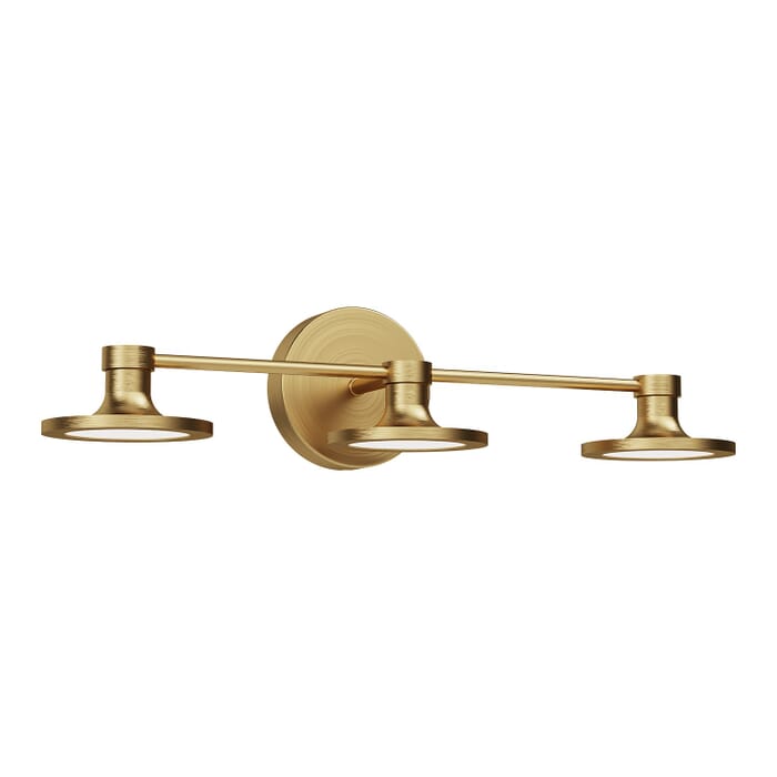 Issa LED Bathroom Vanity Light in Brushed Gold Issa LED Bathroom Vanity Light in Brushed Gold