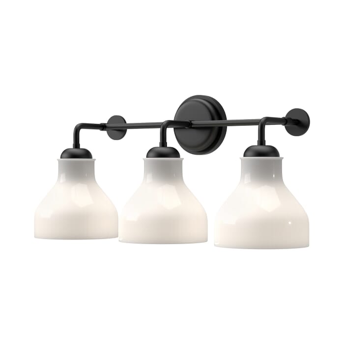 Westlake 3-Light Bathroom Vanity Light in Matte Black Westlake 3-Light Bathroom Vanity Light in Matte Black