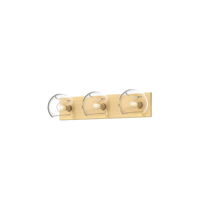 Willow 3-Light Bathroom Vanity Light in Brushed Gold Willow 3-Light Bathroom Vanity Light in Brushed Gold