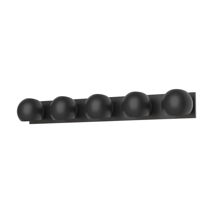 Willow 5-Light Bathroom Vanity Light in Matte Black Willow 5-Light Bathroom Vanity Light in Matte Black