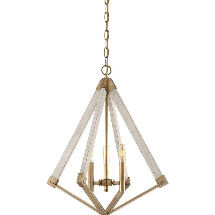Quoizel Viewpoint 3-Light 23" Transitional Chandelier in Weathered Brass Quoizel Viewpoint 3-Light 23" Transitional Chandelier in Weathered Brass