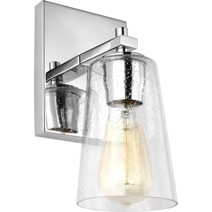 Generation Lighting Mercer Wall Sconce in Chrome by Sean Lavin Generation Lighting Mercer Wall Sconce in Chrome by Sean Lavin
