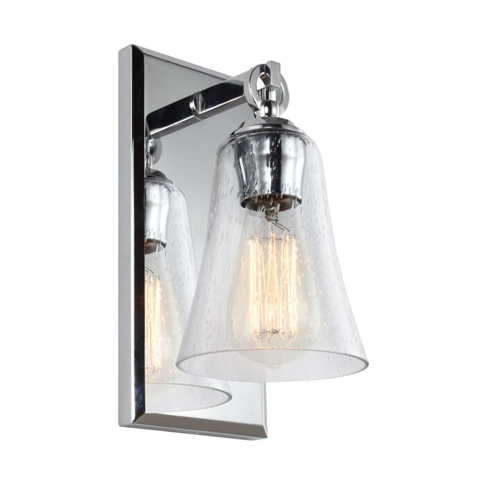 Generation Lighting Monterro Wall Sconce in Chrome by Sean Lavin Generation Lighting Monterro Wall Sconce in Chrome by Sean Lavin