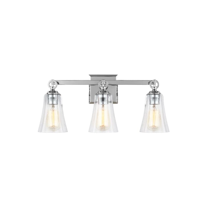 Generation Lighting Monterro 3-Light Bathroom Vanity Light in Chrome by Sean Lavin Generation Lighting Monterro 3-Light Bathroom Vanity Light in Chrome by Sean Lavin