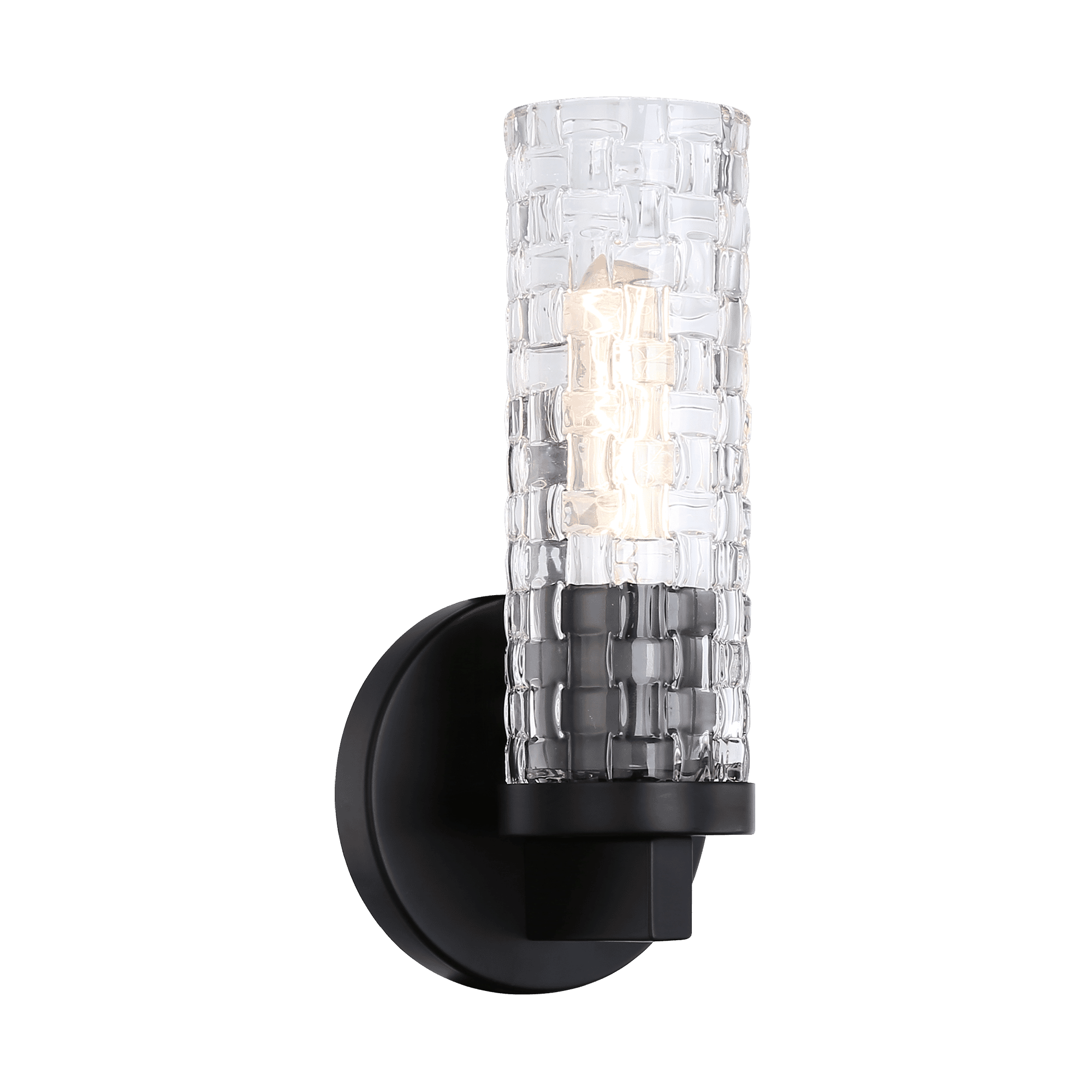 Weaver 1-Light Wall Sconce in Black