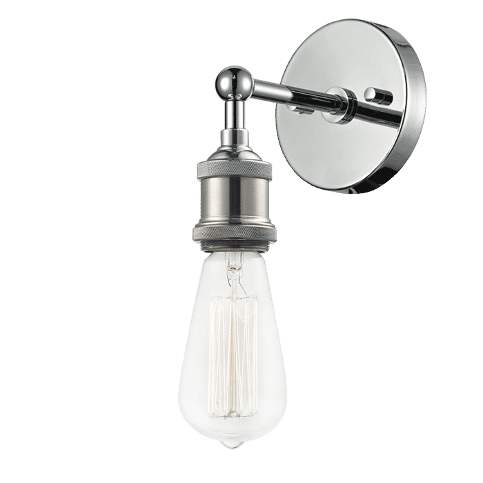 Matteo Bulstrode'S Workshop 1-Light Wall Sconce In Chrome Matteo Bulstrode'S Workshop 1-Light Wall Sconce In Chrome