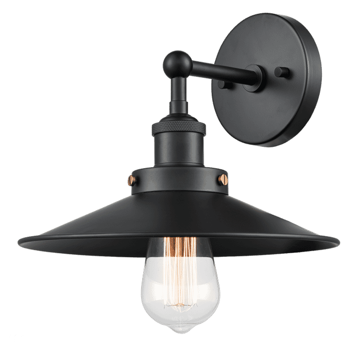 Matteo Bulstrode'S Workshop 1-Light Wall Sconce In Black Matteo Bulstrode'S Workshop 1-Light Wall Sconce In Black