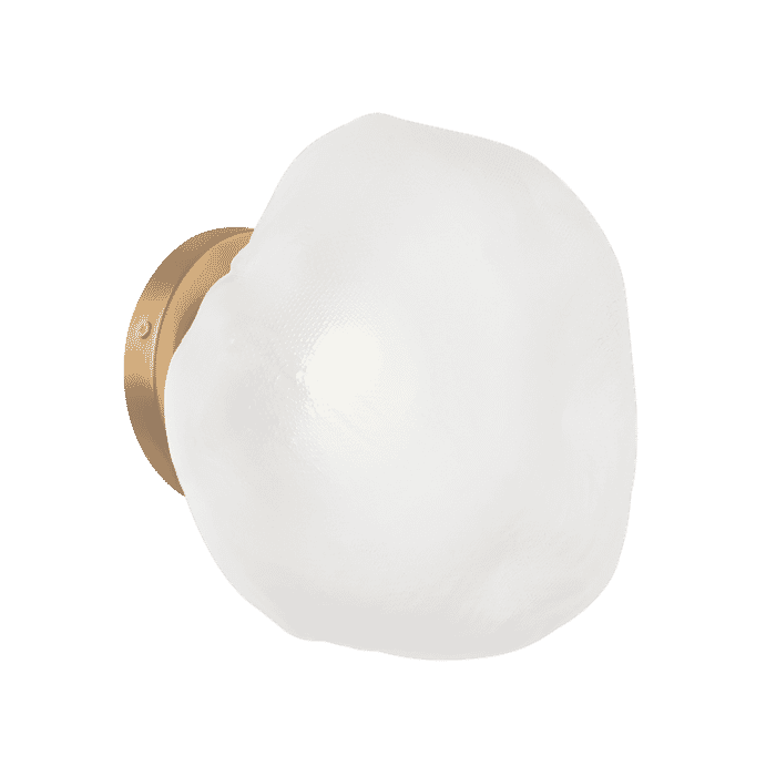 Matteo Melo 1-Light Wall Sconce In Aged Gold Brass Matteo Melo 1-Light Wall Sconce In Aged Gold Brass
