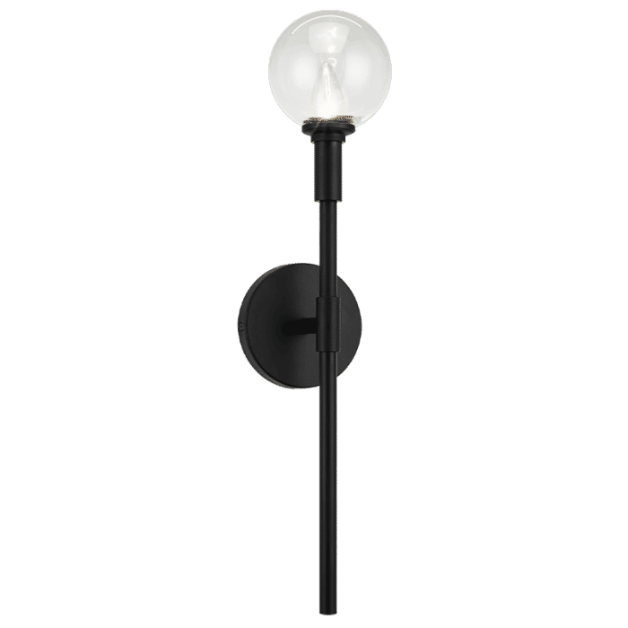Matteo Candlestix 1-Light Wall Sconce In Black Matteo Candlestix 1-Light Wall Sconce In Black