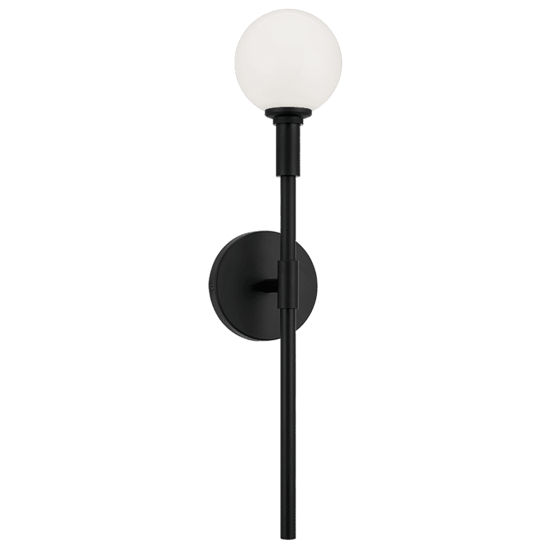 Matteo Candlestix 1-Light Wall Sconce In Black