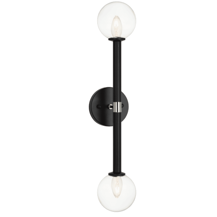Matteo Stellar 2-Light Wall Sconce In Black Matteo Stellar 2-Light Wall Sconce In Black